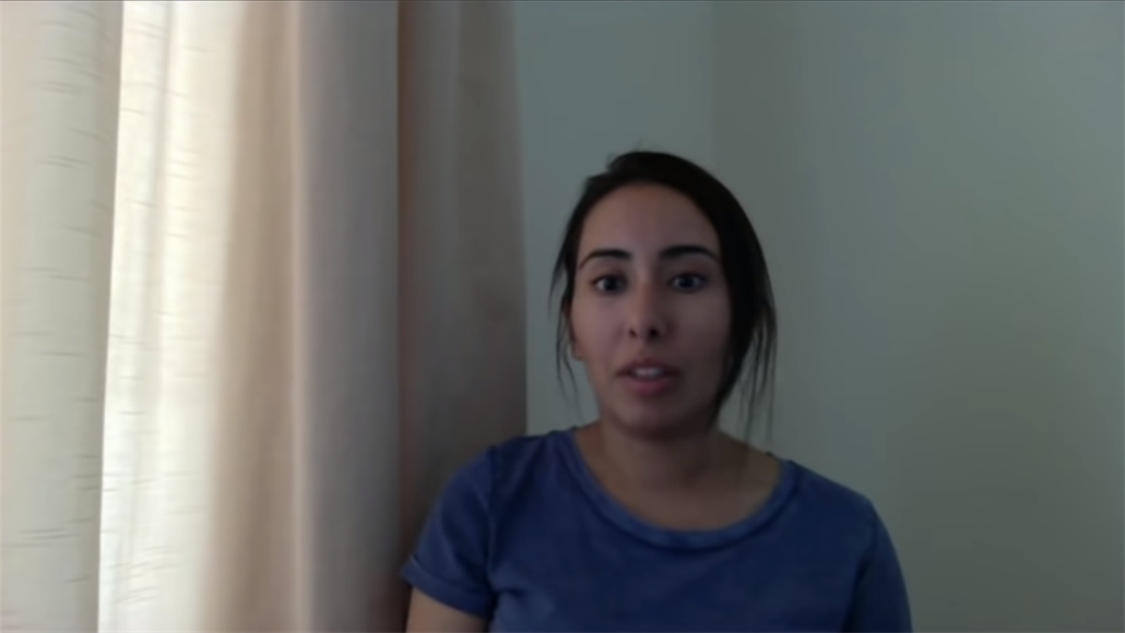 Dubajská princezna Latifa bint Mohammed al-Maktúm nato�ila video, kde...