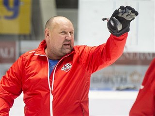 Ladislav Lubina na úterním tréninku Pardubic.