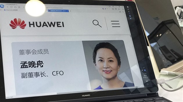 Finann editelka firmy Huawei Meng Wan-ou