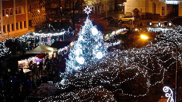 Vnon strom v st nad Labem (advent 2018)