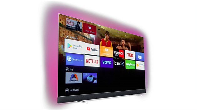 Rozhran Android TV na Philips 55OLED903