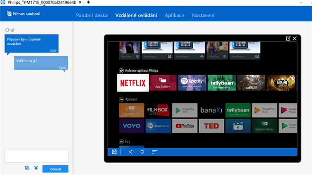 Philips 55OLED903 pes Teamviewer