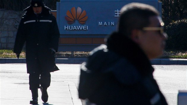 Sdlo firmy Huawei v Pekingu.
