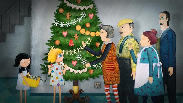 Záběr z animovaného filmu Mimi & Líza: Záhada vánočního světla