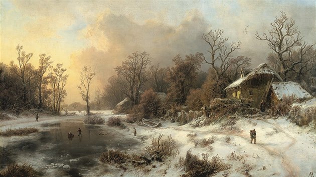 August Piepenhagen - Zimní krajina