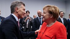 Angela Merkelová se v Buenos Aires setkala s argentinským prezidentem Mauriciem...