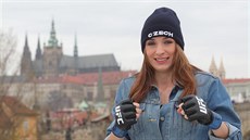 Lucie Pudilová se chystá na zápas MMA v organizaci UFC v Praze.