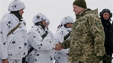 Vojenské cviení ukrajinských voják (3.12.2018)