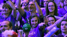 Fanynky francouzských házenkářek během Eura 2018