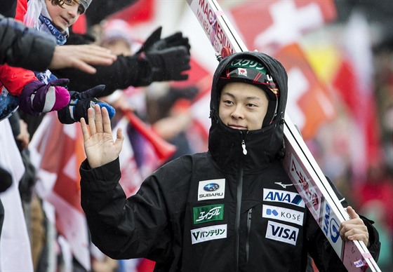 Rjoju Kobajai z Japonska se raduje z vítzství v závod Svtového poháru v...