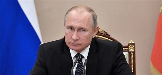 Ruský prezident Vladimir Putin na zasedání bezpečností rady státu (17. 12. 2018)