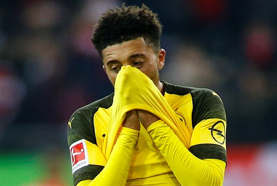 Jadon Sancho je zklamaný z poráky s Düsseldorfem.