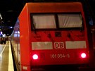 Zastená okna lokomotivy spolenosti Deutsche Bahn bhem stávky nmeckých...