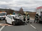 Tragická dopravní nehoda u Drslavic.