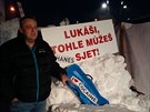 Milan Volf., bývalý primátor a pedseda opoziní Volby pro Kladno, která akci...