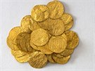 Nalezené mince pocházejí zejm z tehdejích Uher.