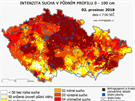 Intenzita sucha v pvodním profilu k 2.12.2018.