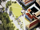 Návrh úpravy Lázeňského náměstí v Teplicích