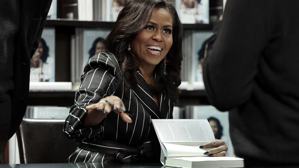 Michelle Obamová se svou autobiografií Becoming