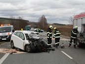 Tragická dopravní nehoda u Drslavic.