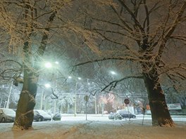 Čerstvá sněhová nadílka v Jihlavě (11.12.2018)
