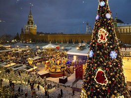 Vánoní trhy v Moskv (prosinec 2018)