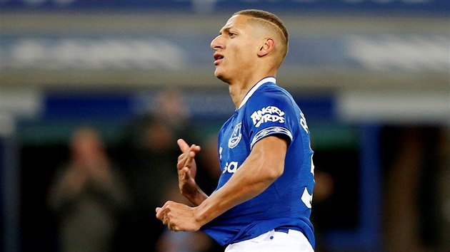 Richarlison z Evertonu slav gl proti Watfordu.