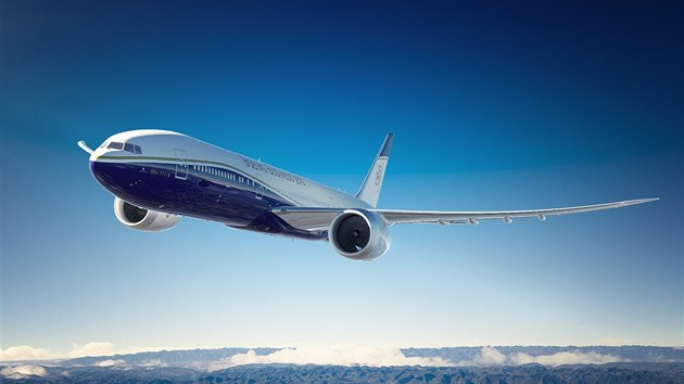 Boeing pedstavil nov luxusn letoun BBJ 777X. Zkaznky peprav bez pistn odkudkoliv kamkoliv na svt.