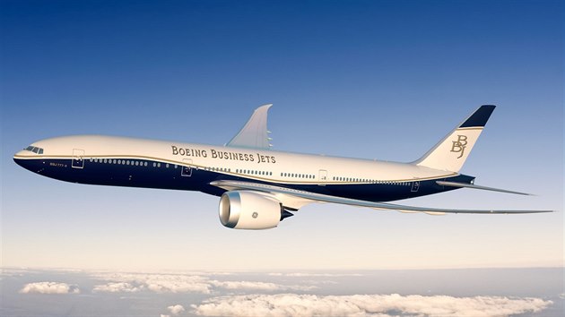 Boeing pedstavil nov luxusn letoun BBJ 777X. Zkaznky peprav bez pistn odkudkoliv kamkoliv na svt.