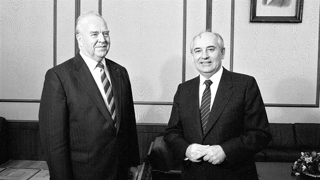 Ladislav Adamec a Michail Gorba�ov