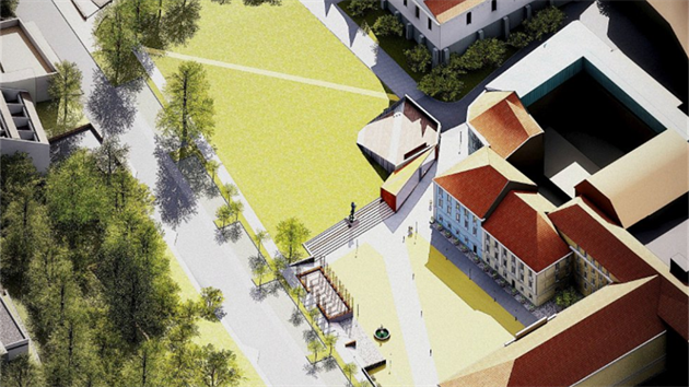 Návrh úpravy Lázeňského náměstí v Teplicích