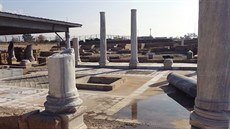 Archeologický park v izraelské Caesareji se táhne asi dva kilometry pi pobeí.