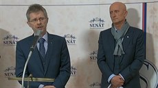 Senátoi Milo Vystril i Ivo Valenta pedstavili ústavní stínost na systém...