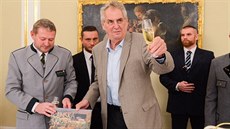 Prezident republiky Miloš Zeman se zúčastnil 19. listopadu na zámku v Lánech...