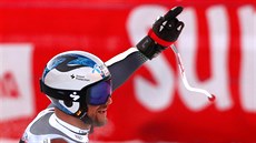Norský lya Aksel Lund Svindal po triumfu v superobím slalomu ve Val Garden.
