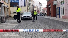 Policisté uzavřeli Krupskou ulici