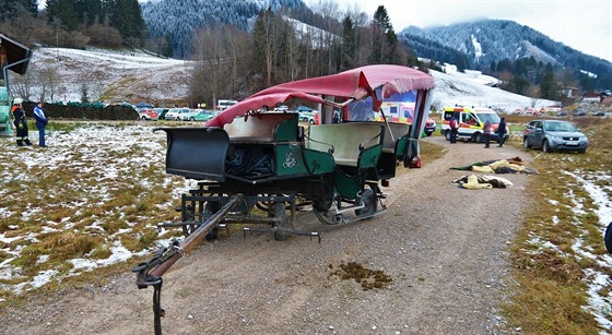 Nehoda dvou koár v bavorském Ostallgäu.