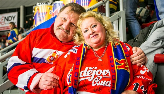 Manželé Loukotovi z Budějovic jsou oddanými fanoušky hokejistů Motoru.