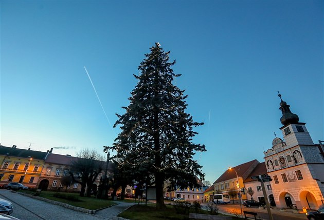 Strom na námstí Svobody slouí o Vánocích jako vánoní, po Novém roce ale...