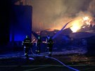 Požár jízdárny v Oldřichově na Tachovsku (23.12.2018) 