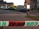 Policie zasahuje na n�m�st� v P��brami, kde v jedn� z m�stn�ch bank dr��...