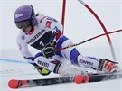 Tessa Worleyová v obím slalomu v Courchevelu.
