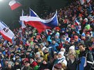 Biatlonoví fanouci v Novém Mst na Morav.
