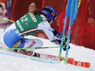 Slovenská lyaka Petra Vlhová na trati obího slalomu v Semmeringu