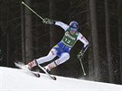 Slovenská lyaka Petra Vlhová na trati obího slalomu v Semmeringu