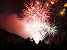 Protiv�nsk� novoro�n� oh�ostroj. Desetiminutov� show byla nejv�t�� v kraji,...