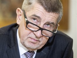 Premiér Andrej Babiš při rozhovoru pro iDNES.cz (20. prosince 2018)