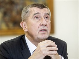 Premiér Andrej Babiš při rozhovoru pro iDNES.cz (20. prosince 2018)