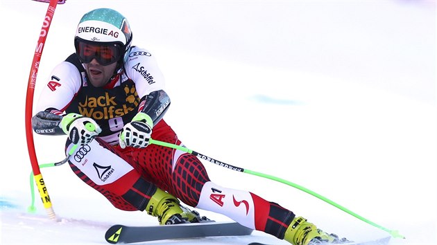 Vincent Kriechmayr v superobm slalomu v Bormiu.