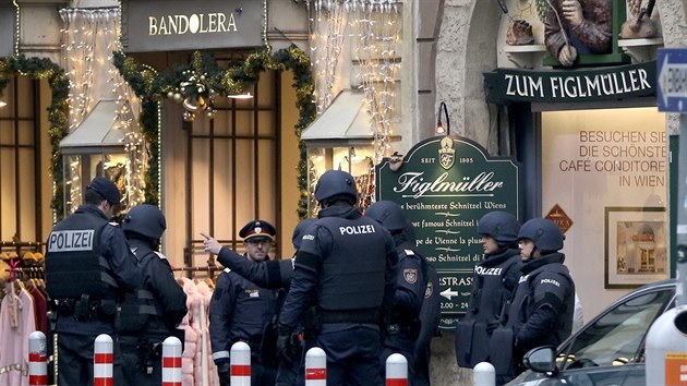 Rakousk policie vyetuje stelbu v centru Vdn (21. 12. 2018)